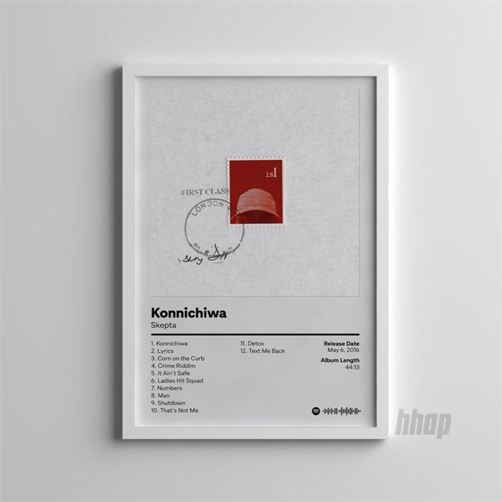 (as the picture, 30x40cm No Frame) Pop Rap Music Album Cover Artist Skepta Poster Aesthetic Rapper Hip Hop Rock Ifnorance Is Bliss Canvas Wall Art Room Sofa Decor