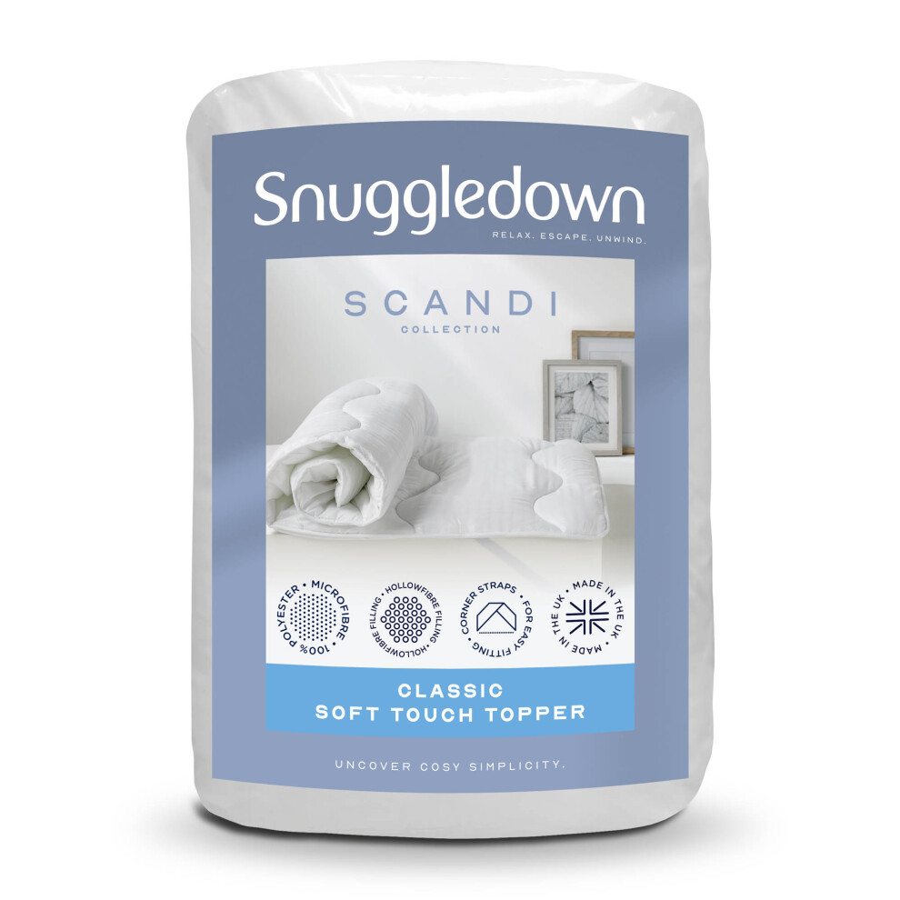 (Double) Snuggledown Scandi Soft Touch Mattress Topper UK Made