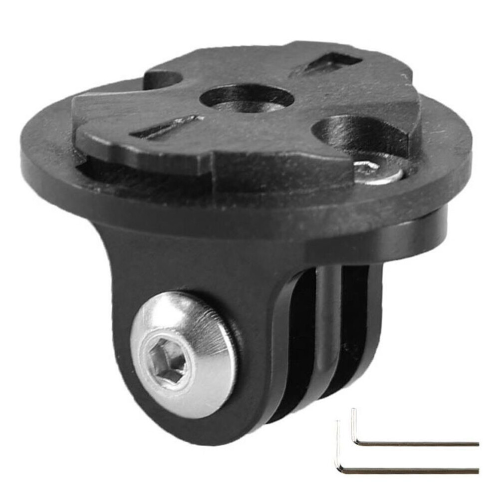 (as the picture, Convex) Bike Camera Mount For Garmin Gopro Bicycle Computer Male/female Holder Bracket Aluminum Alloy Bicycle Camera Light Mount Stand