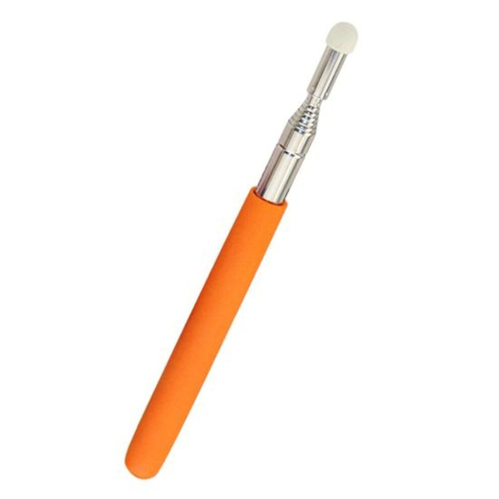 (orange, 1.2M) 1.2M Telescopic Teacher Pointer Anti-slip Portable Universal Handheld Whiteboard Capacitive Touch Screen Presenter Stick Classroom Supplies