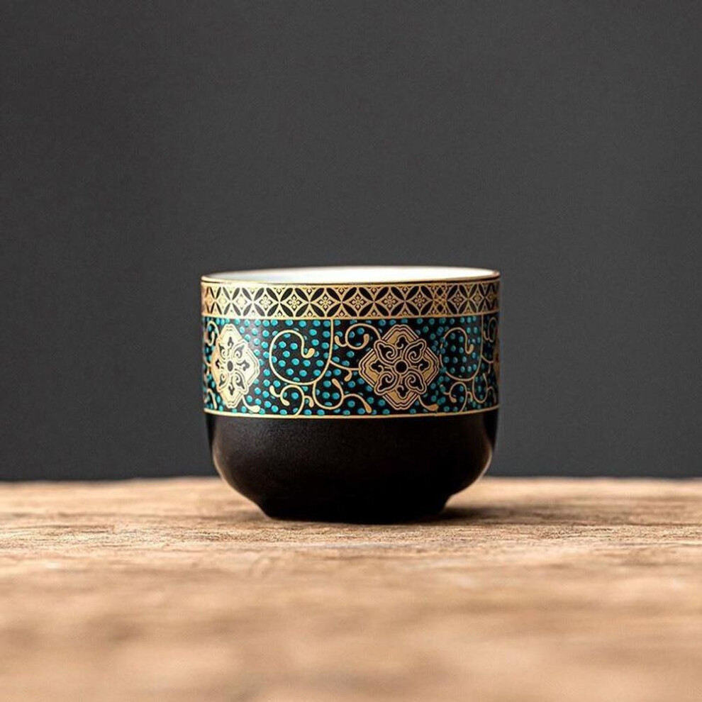 Ceramic Vintage Tea Cup Pu&apos;er Cup Office Drinkware Water Cup Tea Ceremony Porcelain Small Tea Bowl