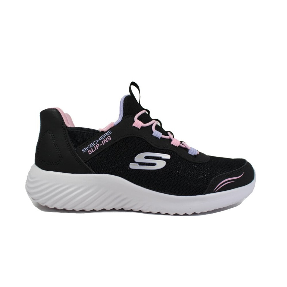 Slip-ins: Bounder - Simple Cute | Black | Childrens Slip On Trainers