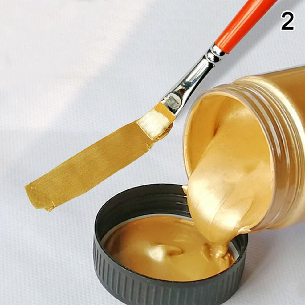 (rose gold) Gold Lacquer Acrylic Paint, Waterproof, Fade-Free, 100ml