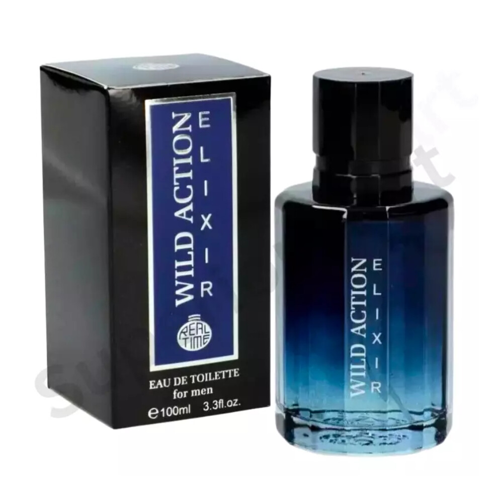 WILD ACTION ELIXIR MENS SMELL A LIKE SAUVAGE ELIXIR 100ML EDT FOR MEN
