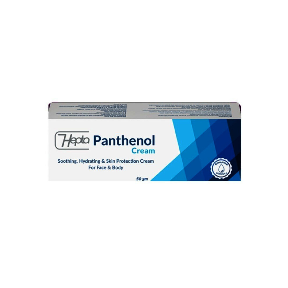 Cream Hepta Panthenol |Nourishing Moisturizer For Skin Repair And Hydration | Soothes Dryness, Irritation, And Sunburn 50G