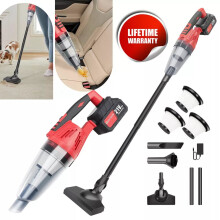 (With 2 Batteries) Cordless Stick Vacuum Cleaner Car Vacuum 2 in 1 Vacuum Cleaner for Home Car Carpet Floor