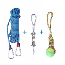 (Style Four, 10 Meters) Dog Spring Pole Toys Set Outdoor Hanging Exercise Cotton Rope Dog Teething Toy