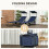 Outsunny Outsunny 2 Piece Folding Sun Loungers with Adjustable Backrest, Dark Blue 4