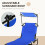 Outsunny Outsunny 2 Piece Folding Sun Loungers with Adjustable Backrest, Blue 4