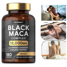Black Maca - High Strength Maca 12,000mg - 180 Vegan Capsules