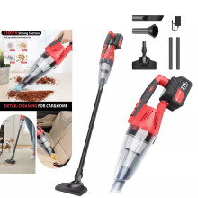 (With 1 Battery) 2 in 1 Cordless Vacuum, Car Vacuum Cleaner, Stick Vacuum Cleaner with 2.2Ah Battery