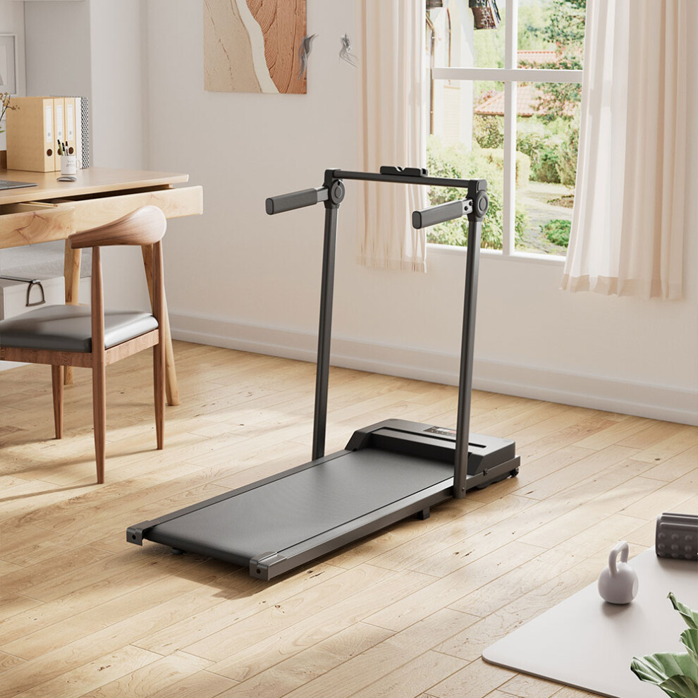 Treadmill with Side Handrails and Remote
