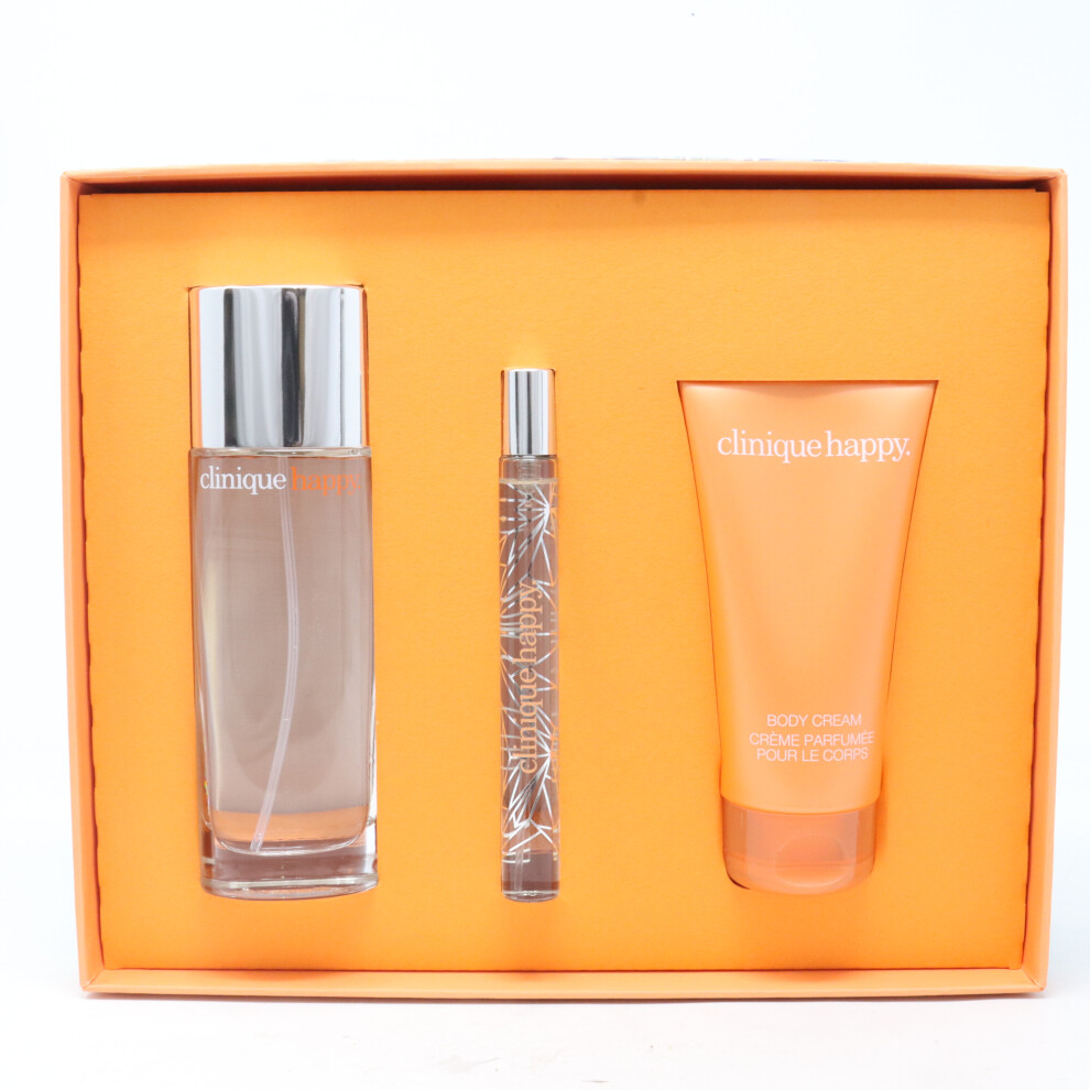 Clinique Perfectly Happy Eau De Parfum 3-Piece Set New With Box