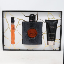 Yves Saint Laurent Black Opium Eau De Parfum 3 Pcs Gift Set  For Men 3.2 /