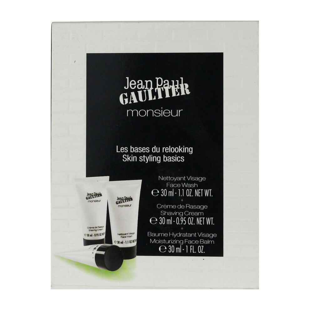 Jean Paul Gaultier Monsieur Skin Styling Basics 3 Piece Set