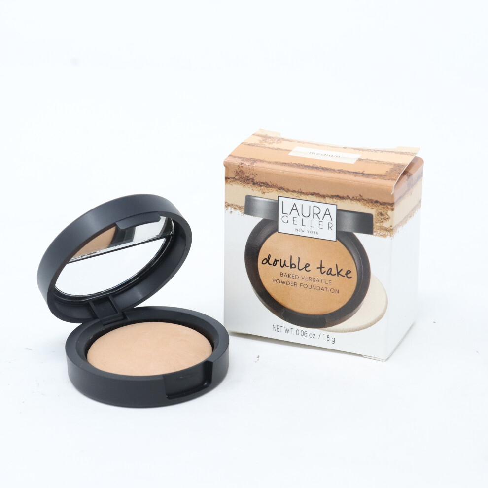 Laura Geller Double Take Baked Versatile Powder Foundation 0.06oz  New With Box