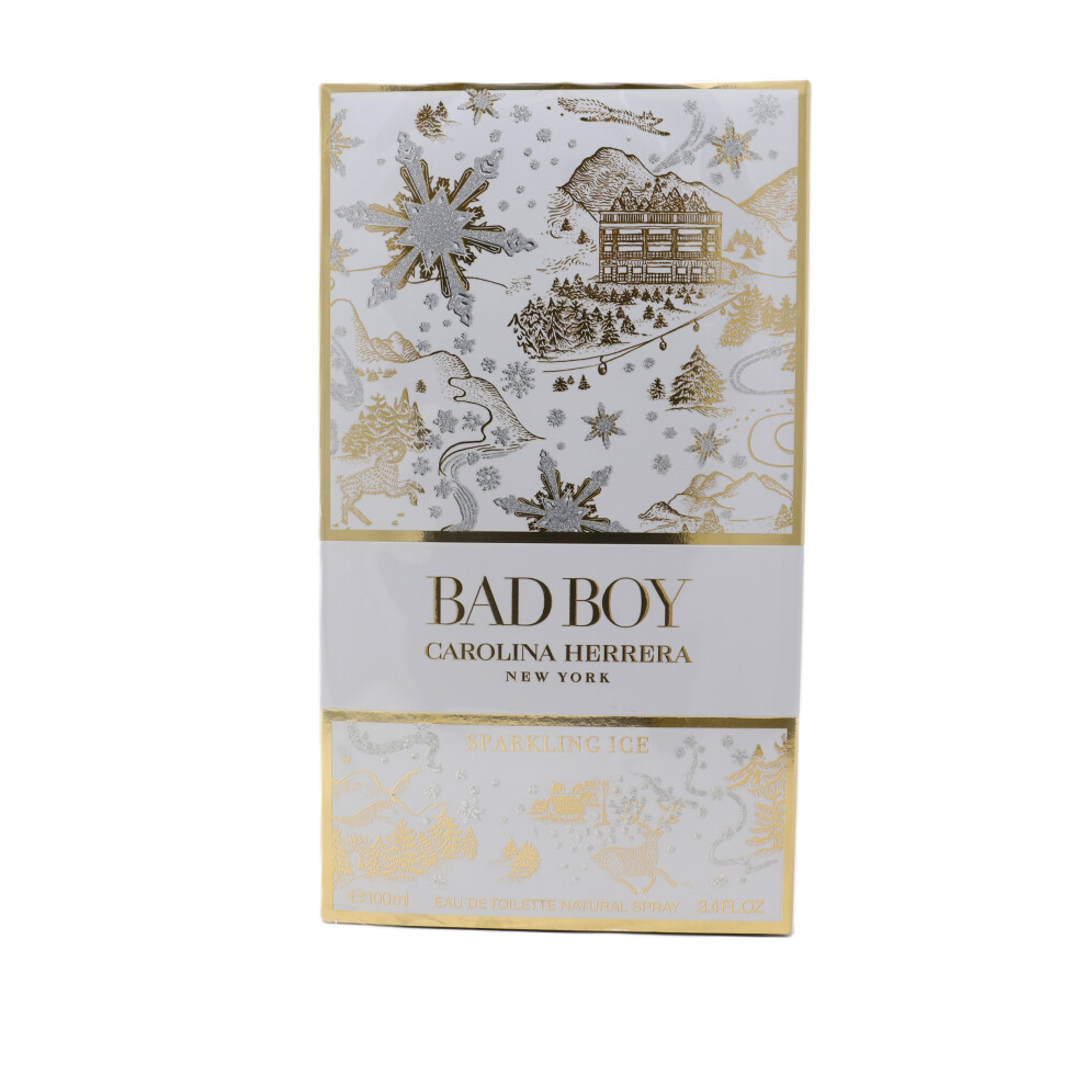 Bad Boy Sparkling Ice by Carolina Herrera Eau De Toilette 3.4oz Spray New