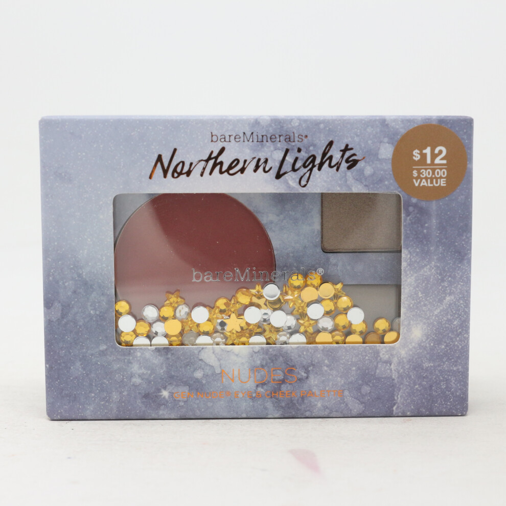 Bareminerals Northern Lights Nudes Gen Nude Eye & Cheek Palette  Rose Gold New