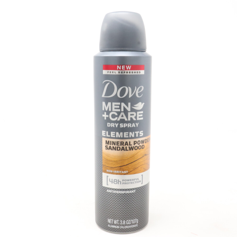 Dove Men + Care Elements Mineral Powder + Sandalwood  3.8oz/107g New