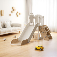 (Orange & White) 4-in-1 Toddler Freestanding Slide Set