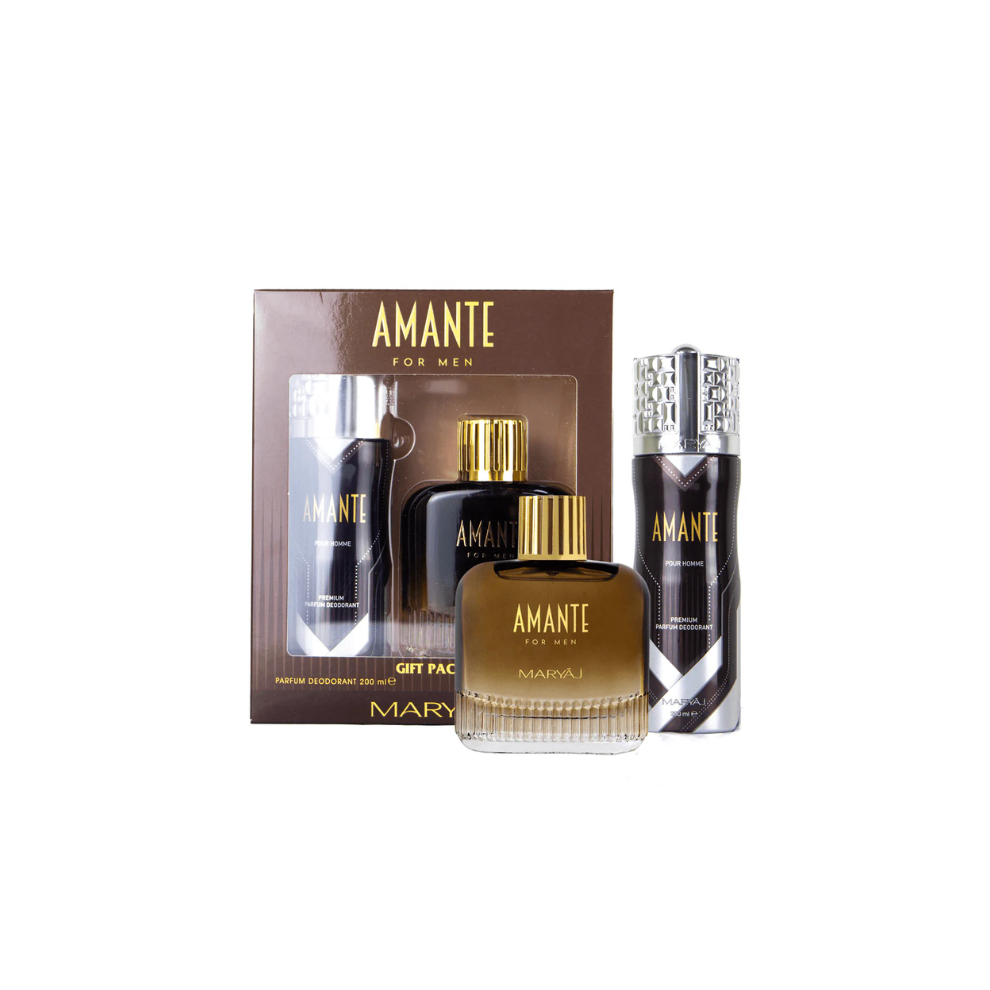 Amante Perfume Gift Set For Men (EDP 100ml + Perfume Body Spray 200ml)