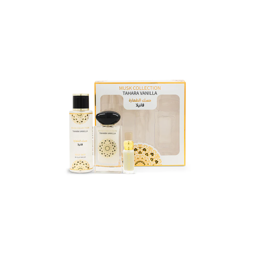 Gulf Orchid Musk Tahara Eau De Parfume Vanillaâ 3Pcs Gift Set By