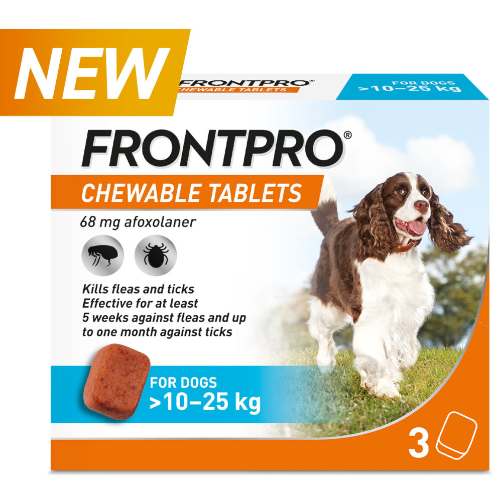 Frontpro (Large Dog (10-25Kg)) Chewable Tablets Flea And Tick Treatment