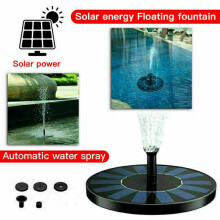 Solar Fountain Floating Pump Water Feature Garden Pool Bird Bath Pond