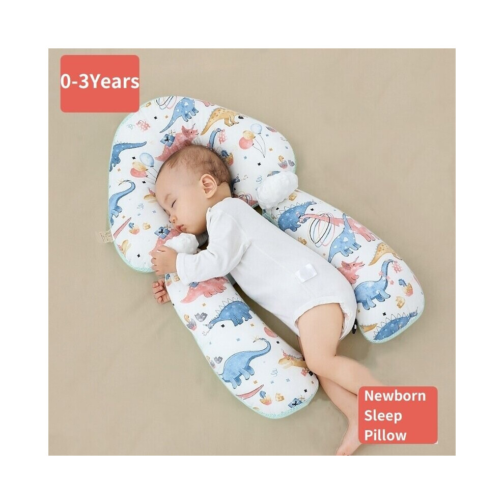 Pillows for Babies Newborn Infant Sleep Pillow Shaping Pillows Cushion Head Protector Pillow Anti-roll for 0-36 Months