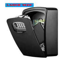 Key Safe Box 4 Digit Wall Mounted Outdoor Black High Security Code