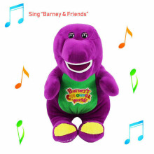 Barney Purple Plush Doll - 12 Inch Musical Toy Sings I Love You - Gift for Kids 3+