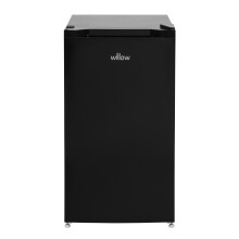 Willow WUCFZ48B 60L Under-Counter Freezer - Black, Recessed Handle, Reversible Door, Quiet 41dBA, Mark-Proof Finish, Glass Shelves