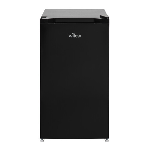 Willow WUCFZ48B 60L Under-Counter Freezer - Black, Recessed Handle, Reversible Door, Quiet 41dBA, Mark-Proof Finish, Glass Shelves