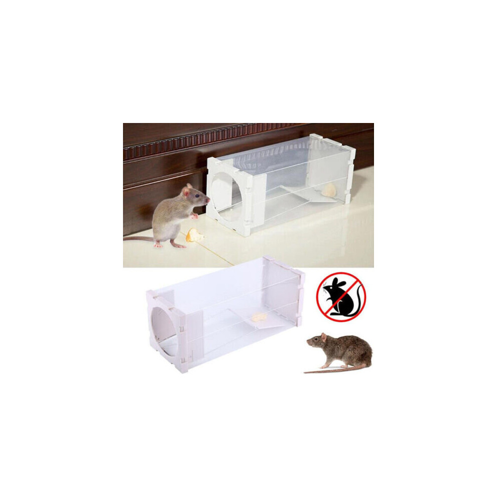 Humane Rat Cage Live Catcher Rat Vermin Rodent Cage Auto Mouse Traps Pest