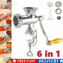 Heavy Duty Manual Rotary Meat Grinder & Mincer - Aluminum Alloy Sausage Maker, Table Clamp, Hand Operated, Durable Kitchen Tool