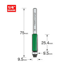 C115AX1/4TC - Self guided trimmer 9.5mm diameter of Trend