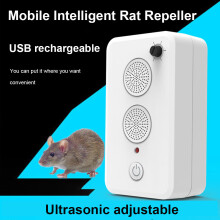 FLEMYE Ultraschall-Schädlingsvertreiber Wiederaufladbar Nagetiere Mäuse Ratten Mäuseabwehr