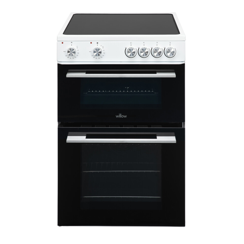 Willow 68L Electric Cooker, Twin Cavity Ceramic Hob WT60CCW