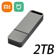 (Grey 2TB) Portable High Speed OTG USB3.2 Metal Flash Drive