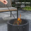 Outsunny Outsunny 38cm Smokeless Wood Burning Firepit Metal Fire Pit, Dark Grey 4