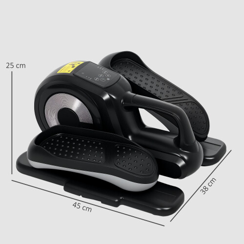 SPORTNOW Mini Elliptical Machine, Seated Pedal Exerciser w/ Remote Control 1