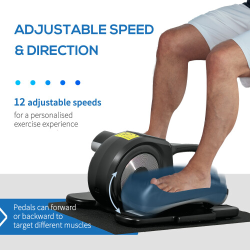 SPORTNOW Mini Elliptical Machine, Seated Pedal Exerciser w/ Remote Control 2