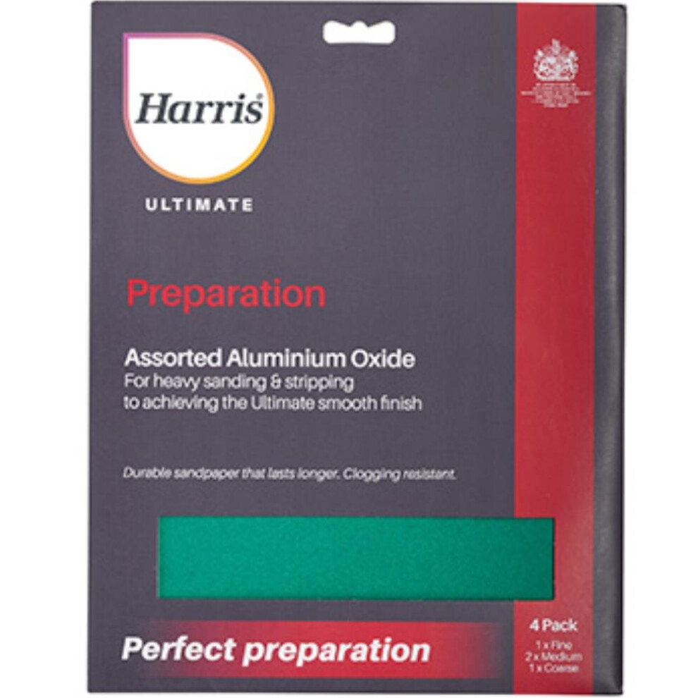 Harris Ultimate Preparation Aluminium Oxide Sandpaper  Assorted