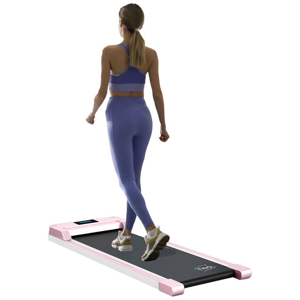 (Pink) Neo Portable Walking Pad Treadmill