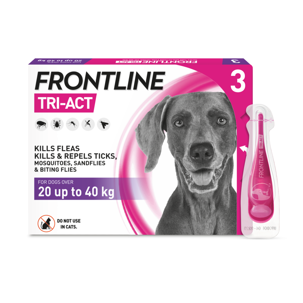 (Large Dog) FRONTLINE Tri-Act Flea & Tick Treatment For Dogs