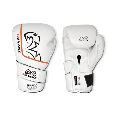 (14 oz ) Rival Boxing RS2V Super Sparring Gloves 2.0 - White 2