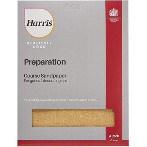 Harris Harris Preparation  Sandpaper  Coarse 4pk