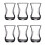 6pcs Turkish Tea Glasses Set Modern Cups Coffee Arabian Tea Espresso 2