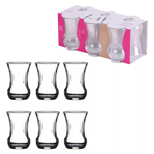 6pcs Turkish Tea Glasses Set Modern Cups Coffee Arabian Tea Espresso