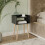 URBN Living (Black) Modern Bedside Table Storage Display Unit with 2 Shelves & Solid Pinewood Legs 1